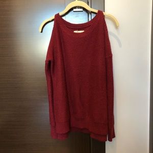 Hollister cold shoulder sweater
